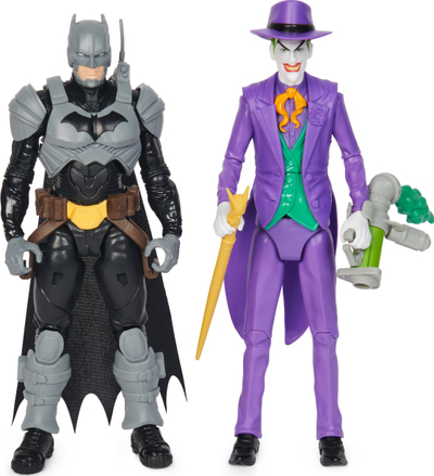 Figura aksioni DC Batman Adventures Batman kundër Joker, set me 2 copa, 30 cm, shumëngjyrëshe