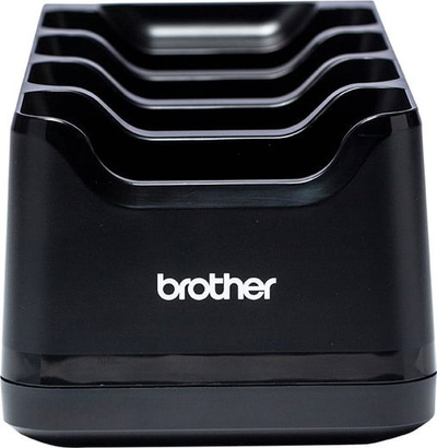 Stacion karikimi Brother PA4CR002EU, për 4 pajisje 3", i zi