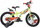 Biçikletë për fëmijë Dino Bikes Raptor 14", me rrota ndihmëse, për djem, shumëngjyrëshe