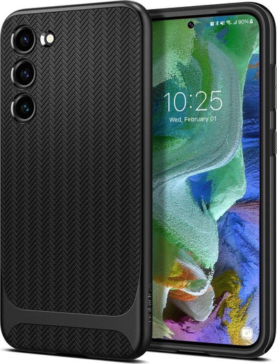 Mbulesë telefoni Spigen Neo Hybrid për Samsung Galaxy S23 Plus, TPU dhe polikarbonat, gri gunmetal