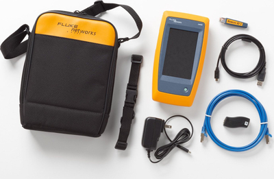 Testues rrjeti Fluke Networks LinkIQ LIQ-100, Ethernet deri 10 Gb/s, PoE, portokalli
