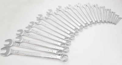 Set çelësa të kombinuar Hazet 600N/30, 30 copa, nga 10 mm e sipër, ngjyrë argjendtë