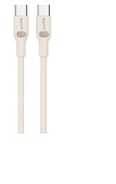 Кабел USB-C Havit CB6284, 2 m, Power Delivery 100W, беж