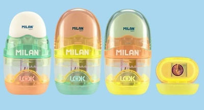 Mprehëse me gomë Milan Capsule New Look, për lapsa, dizajn pastel, shumëngjyrëshe