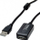 Kabllo zgjatëse USB STANDARD, USB 2.0, aktive me repeater, 10 m, e zezë