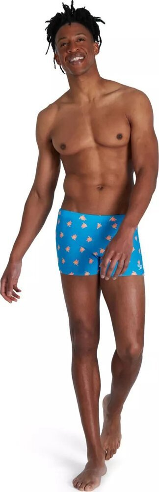 Rroba banje për burra Escape, boxer ECO EnduraFlex, blu me të verdhë