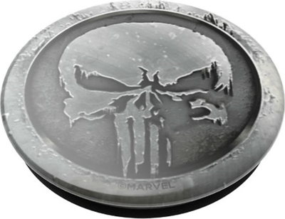 Mbajtëse telefoni PopSockets gjenerata 2, që ndërrohet, Punisher Monochrome, Marvel, gri