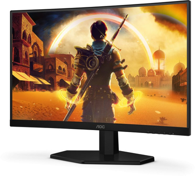 Monitor gaming AOC G4 C24G42E, 23.6\", Full HD 180Hz, i zi me të kuqe