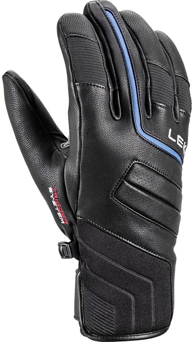 Doreza ski Leki Phoenix 3D Vintage Blue për burra, masa 9, të zeza