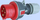 Prizë portative Elektromet, 16 A, 400 V, IP44 (922071)