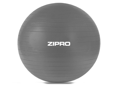 Топка за фитнес Zipro, 65 cм, сива