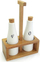 Set shishe për vaj dhe uthull Kasel 93576, të bardha