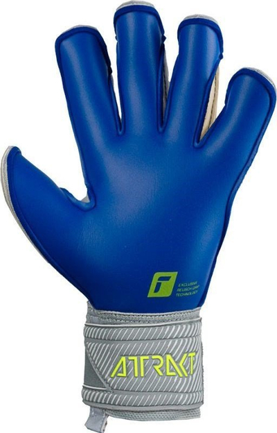 Doreza portjeri Reusch Attrakt Gold X Evolution Cut Finger Support, masa 8.5, gri blu