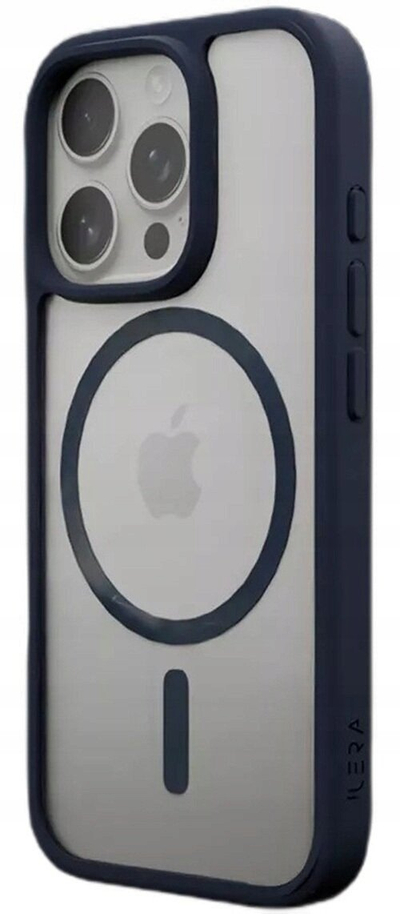 Mbështjellës telefoni iLeraGo ColorAnt Clear Case, për iPhone 16 Pro, transparencë, blu