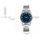 Orë dore elegante, me bateri ODEBHK, hirtë/kaltër