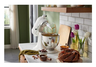 Mikser qëndror KitchenAid Artisan 125, 4.8L, 10 shpejtësi, ngjyrë krem