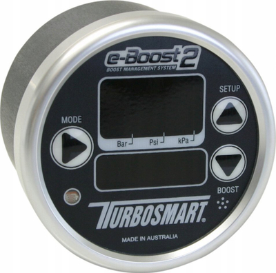 Kontrollues boost-i Turbosmart E-Boost2 TS-0301-1002, 60mm, elektronik, i zi argjendtë