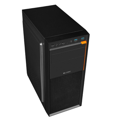 Kasa kompjuteri Logic Concept J23, MIDI ATX, USB 3.0, e zezë