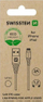 Кабел USB Lightning Swissten, 1.2m, 3A, бел