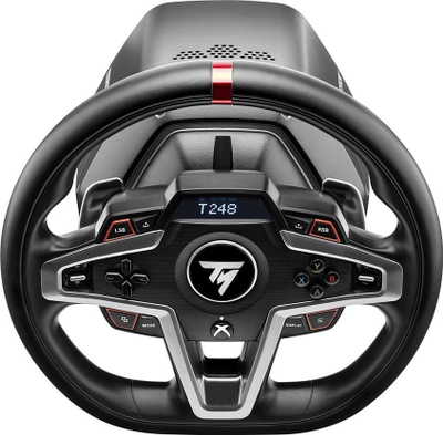 Timoni lojërash Thrustmaster T248 me pedale dhe TH8S Shifter, Xbox Series X S Xbox One PC, i zi