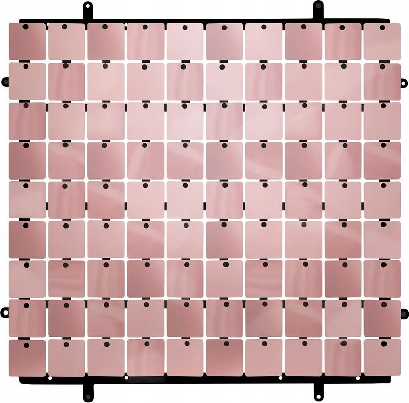 Panel dekorativ Godan Type B, 30x30 cm, sfond i zi, rozë