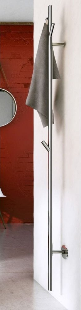Ngrohës elektrik peshqirësh Smedbo DRY FK710, çelik inoks, për mur, ngjyrë inoks