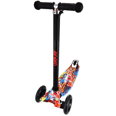 Trotinet Enero Maxi Colic Scooter me 3 rrota, deri 50 kg, portokalli