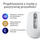 Maus Logitech MX Anywhere 3S for Mac, wireless, i vogël kompakt, gri i çelët