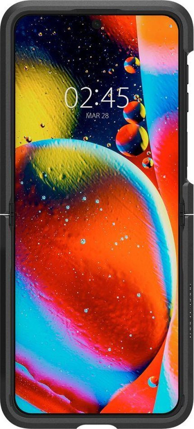 Mbrojtëse telefoni Spigen Tough Armor, Samsung Galaxy Z Flip 4 5G, duruese nga goditjet, e zezë