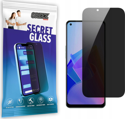 Xham mbrojtës privatësie Grizz SecretGlass për Oppo Reno 7 Pro 5G, xham qeramik, i zi