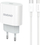 Karikues rrjeti Dudao A14EUC, 20W, USB C me kabllo, i bardhë