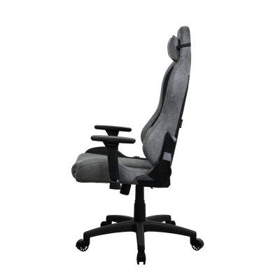 Karrige gaming Arozzi Torretta Super Soft, ergonomike, me jastëkë mbështetës, gri e errët