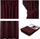 Set perde AmeliaHome, 140x245cm, të kuqe