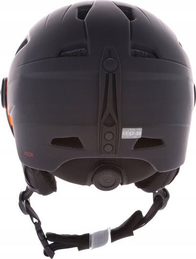 Helm skish Cairn Impulse me vizor, in-mold, me ajrosje që rregullohet, e zezë