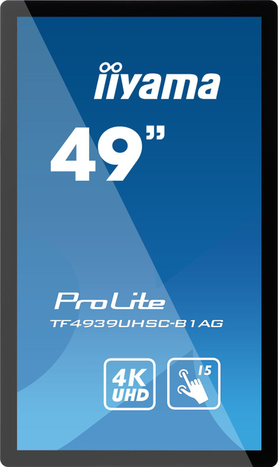 Ekran interaktiv Iiyama ProLite TF4939UHSC-B1AG, 49\", 4K UHD, IPS, i zi