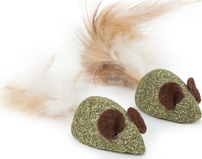 Lodër për mace Vitakraft Matatabi Catnip Mice, me pendë, set
