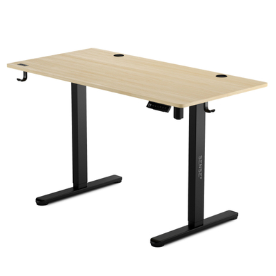 Електрична маса SENSE7 Nojo, 120cm x 60cm, црна/светло дрво