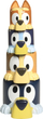 Lodra për banjo Tomy Bluey Family Pourers, gota që futen njëra te tjetra, shumëngjyrëshe