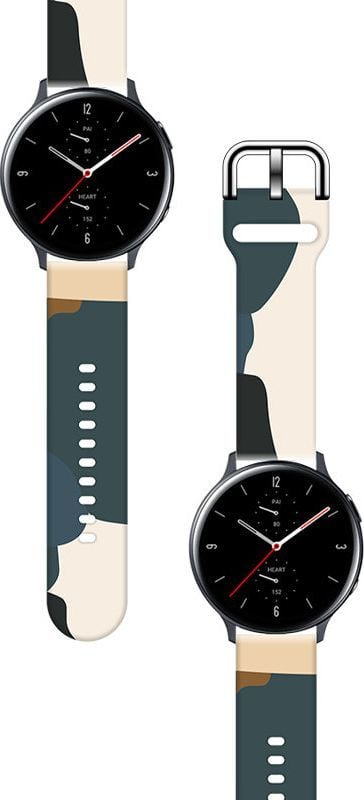 Rrip silikoni Hurtel Strap Moro për Samsung Galaxy Watch 46mm, dizajn camo, shumëngjyrësh