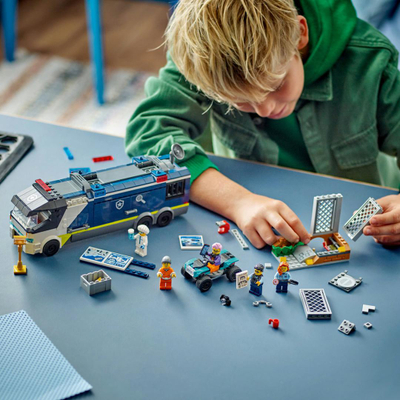 Lodër LEGO City Police Truck with Crime Lab 60418, 674 pjesë, mbi 7 vjeç, shumëngjyrëshe
