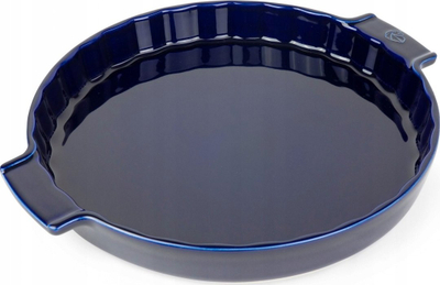 Pjatë torte qeramike Peugeot, 30cm, që futet në furrë, ngjyrë blu