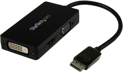 Konvertues AV StarTech DisplayPort- HDMI - D-Sub (VGA) - DVI, i zi