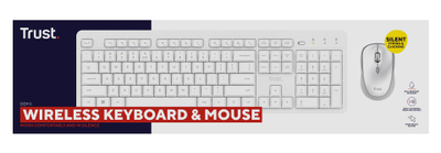 Set tastierë dhe mi Trust Ody II, wireless, QWERTY US, i zi