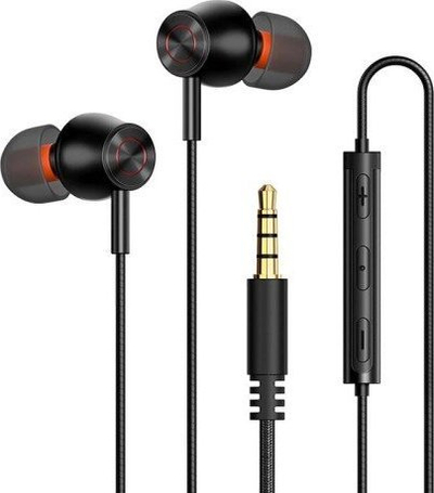 Kufje in-ear Mcdodo Splash, me mikrofon, jack 3.5mm, të zeza