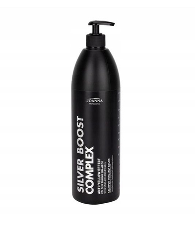 Shampo tonuese flokësh Joanna Silver Boost Complex, për flokë biond e gri, 1000 ml
