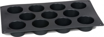 Kallëp mini muffin Patisse, silikon 29 x 17 cm, 11 kavitet, i zi