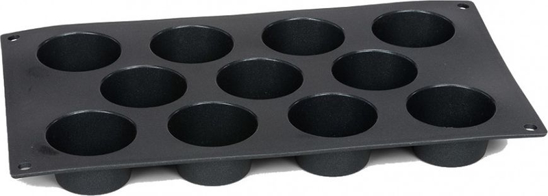 Kallëp mini muffin Patisse, silikon 29 x 17 cm, 11 kavitet, i zi