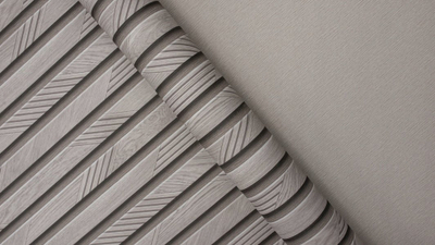 Tapet muri Sintra 3D slats, vinyl non woven, 53cm x 10m, gri argjendi