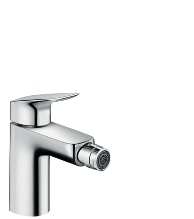 Батерија за биде Hansgrohe Logis 100, поп-ап одвод, хром