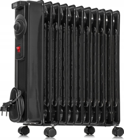 Ngrohës me vaj Black&amp;Decker BXRA2300E, 2300W, me termostat, i zi